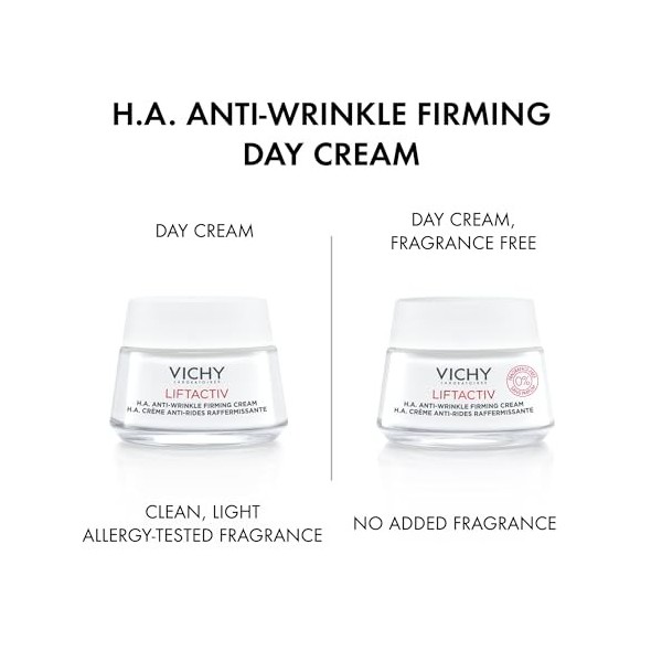 Vichy Liftactiv Crème anti-rides et raffermissante à lacide hyaluronique sans parfum
