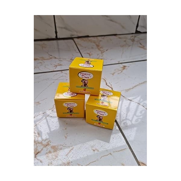 Lot de 3 crèmes pour le visage Piment Doux 3 tasses 