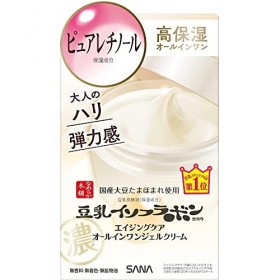 Sana Nameraka Honpo Soy Milk Isoflavone Wrinkle Gel Cream - 100g Green Tea Set 