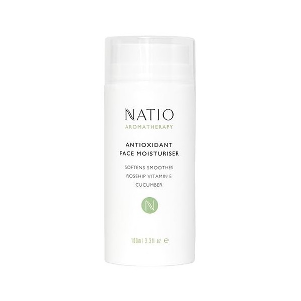 Natio Australia Hydratant Visage Antioxydant à lAromathérapie - Crème Anti-Âge pour le Visage - Lotion Visage pour Tous Type