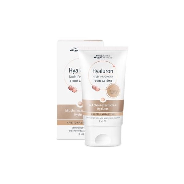 Hyaluron Nude Perfection Fluid getönt mittl HT L20, 50 ml Crème