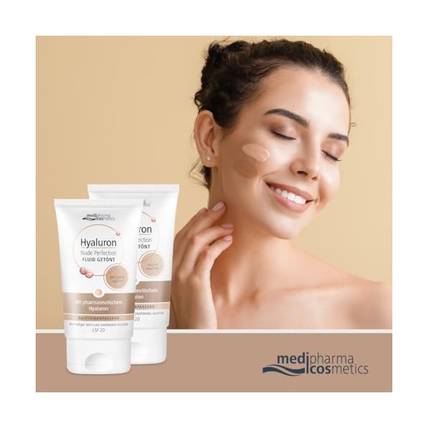 Hyaluron Nude Perfection Fluid getönt mittl HT L20, 50 ml Crème