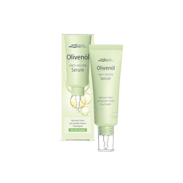 Medipharma Cosmetics Olivenöl Anti-Falten Serum reduziert Falten und spendet intensiv Feuchtigkeit, 30 ml Solution