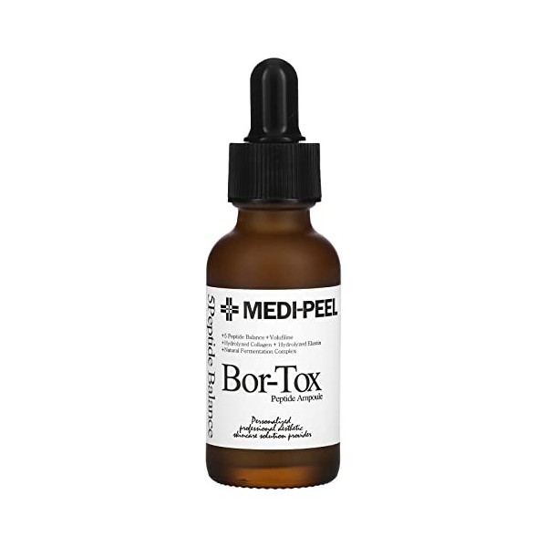MEDI-PEEL Flacon de Peptides Bor-Tox Avec 5 Facteurs de Croissance, 30 Ml, Collagène Hydrolisé, Sérum Anti-âge, Anti-rides, A