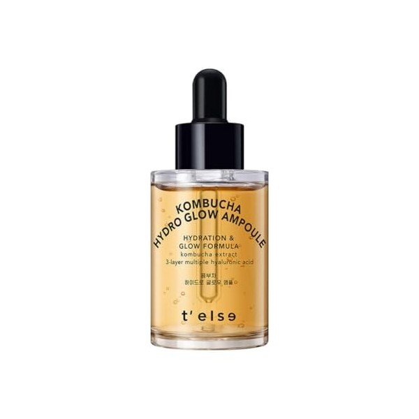 Telse Kombucha Teatox Ampoule 30 ml, raffermissant en profondeur Faical hydratant, végétalien, hydrate et adoucit la peau, 1