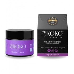 OhMyKoko | Crème Visage Hydratante Anti-Âge au Bakuchiol Naturel | Tout-en-Un | Jour et Nuit | Anti-Rides, Raffermissante, An