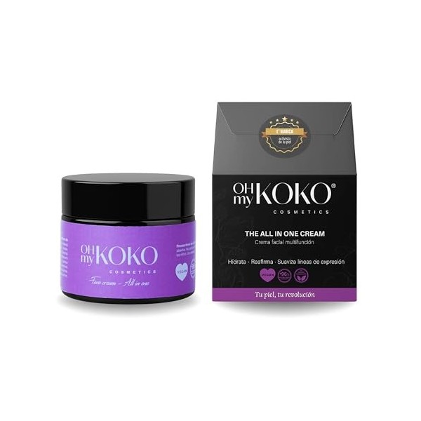 OhMyKoko | Crème Visage Hydratante Anti-Âge au Bakuchiol Naturel | Tout-en-Un | Jour et Nuit | Anti-Rides, Raffermissante, An