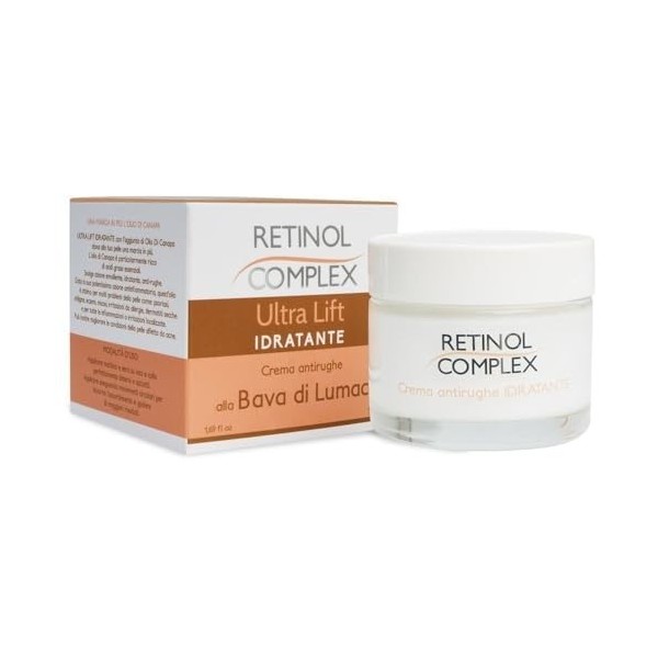 Retinol Complex Crème Anti-rides Hydratante Ultra Lift avec Bave descargot 50 ml