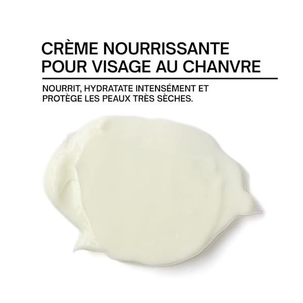 Nanogram™ Creme Hydratante Visage - Acide Hyaluronique, Huile de Chanvre, Extrait de Rose - Action Hydratation Intense et Ant