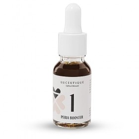 LUCEOTIQUE Peria Booster 15 ml/ sérum visage à haute dose pour la fraîcheur et la brillance pendant la menstruation pour la p