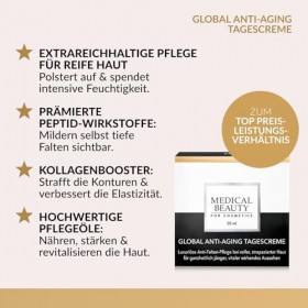 MEDICAL BEAUTY Global Crème de jour anti-âge extra riche et de qualité supérieure pour un lissage efficace des rides sur les 