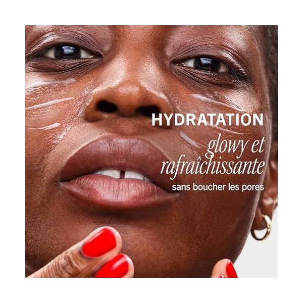 First Aid Beauty - Crème gel hydratante, légère et sans huile avec acide hyaluronique et céramides, aide à réduire lexcès de