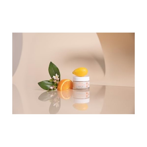 SKIN+C RADIANCE CRÈME POUR LE VISAGE ANTIOXYDANT REVITALISANT avec de la vitamine C avec de lacide hyaluronique et de leau 