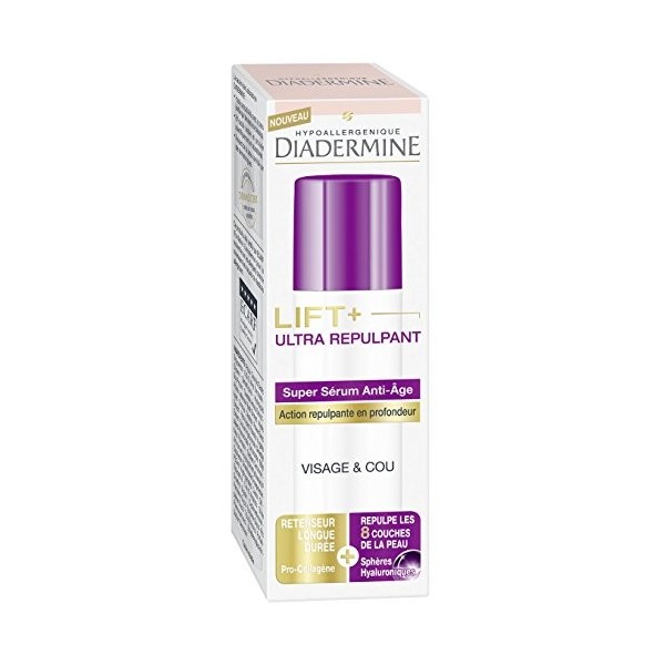 Diadermine -Super Sérum Anti-Âge Lift+ Visage et Cou 30 ml