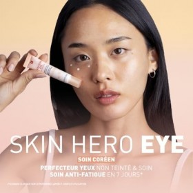 Erborian - Skin Hero Eye - Perfecteur Yeux Non Teinté + Soin Anti-Fatigue Anti-Cernes Revitalisant en 7 Jours - Texture Légèr