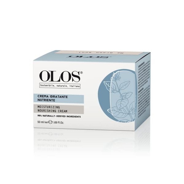 Olos Moisturizing and Nourishing Cream, 1.7 oz - Face Moisturizer with Hyper-Fermented Aloe and Indian Ginseng - Hydrating Fa