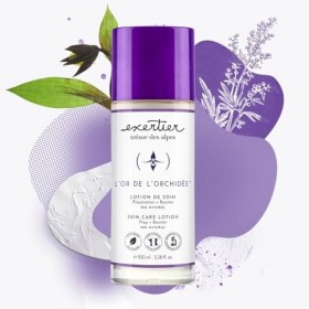Exertier Lotion de Soin 100ml, Raffermissant & Correcteur, À lOrchidées,Pro Collagène et Plantain, Anti-Âge & Anti-Rides