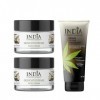 Coffret de soins pour le visage et la peau à lextrait dhuile de chanvre biologique dINDIA COSMETICS GERMANY de qualité sup