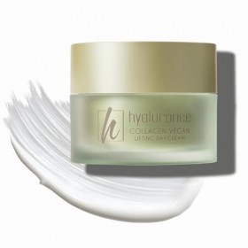 hyaluronce Crème de jour au collagène végétalien - Crème de jour lifting pour le visage et le cou - Hydratante et lisse - Ave