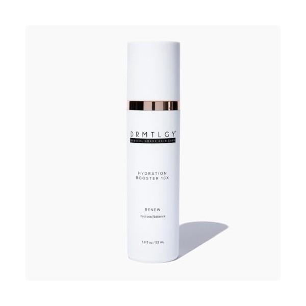 DRMTLGY Hydration Booster 10X – Sérum hydratant intensif à lacide hyaluronique, à laloès, au thé vert et au soja – atténue