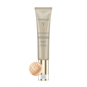YONELLE METAMORPHOSIS Soin du visage pour femme - Crème hydratante pour le visage avec particules dorées - Crème de jour pour