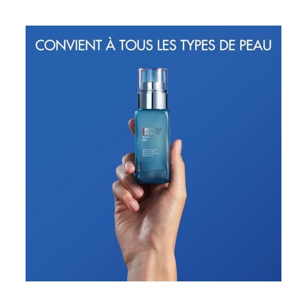 Biotherm Homme, T-Pur Gel Hydratant Homme, Purifie la Peau, Anti-Sébum et Anti-Brillance, Enrichi en Biotech Plankton et Sels