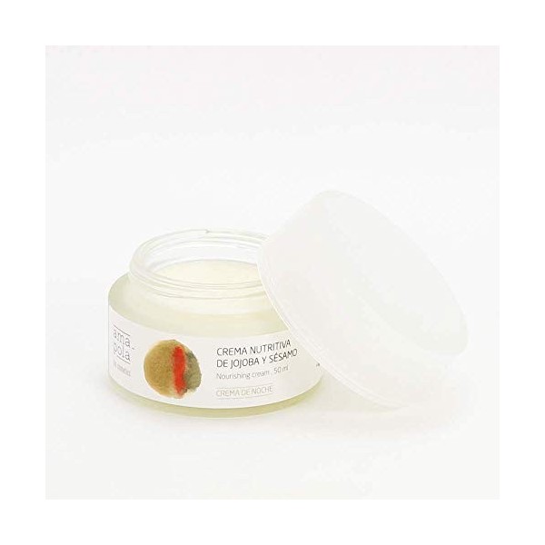 AMAPOLA BIOCOSMETICS - Slow-Cosmetique - Crème Visage Nutritive à lHuile de Jojoba et de Sésame - Hydratation et Nutrition P