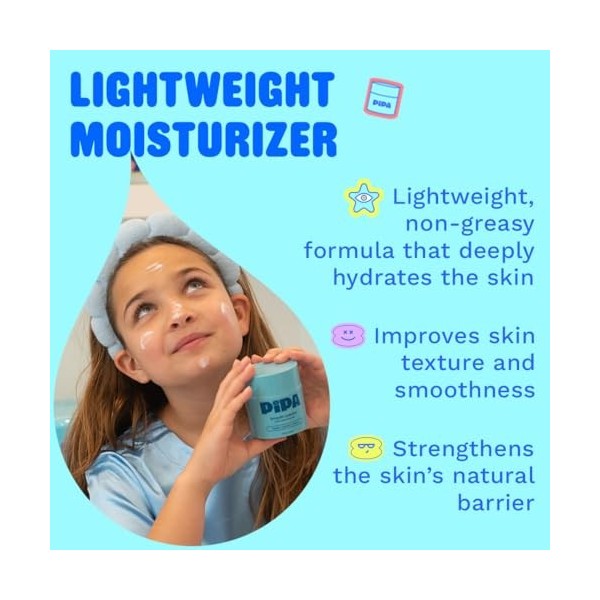 Pipa Smooth Operator Hydratant pour soins de la peau, 1,7 oz, céramides, distributeur de visage propre, non toxique, multivit