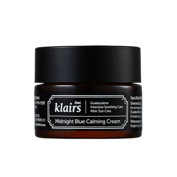 Klairs Midnight Blue Calming Cream , 60 Ml Lot De 1 Crème Jour et Nuit