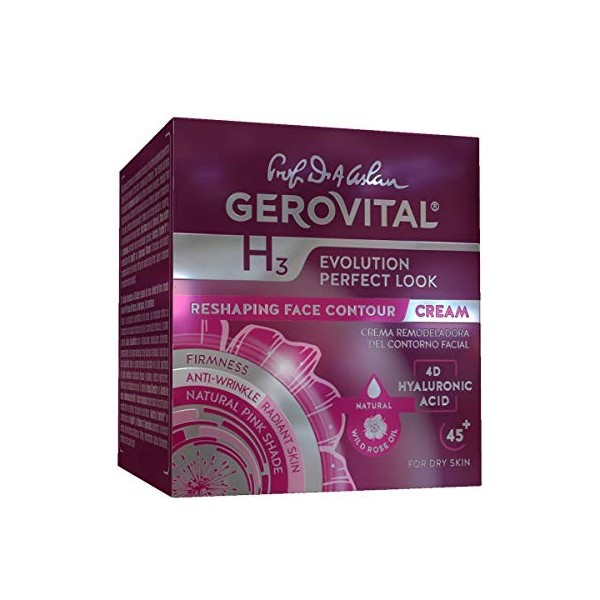 Gerovital H3 Evolution Perfect Look, Crème de remodelage du visage, Type de peau: Sec, 50 ml