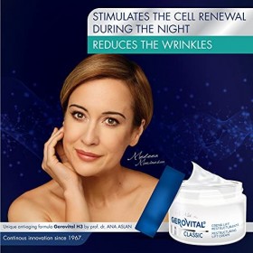 Crème Nourrissante Anti-Rides Lift Restructurante Visage de Nuit aux Huiles Naturelles, Acide Hyaluronique et Vitamine E, Sti