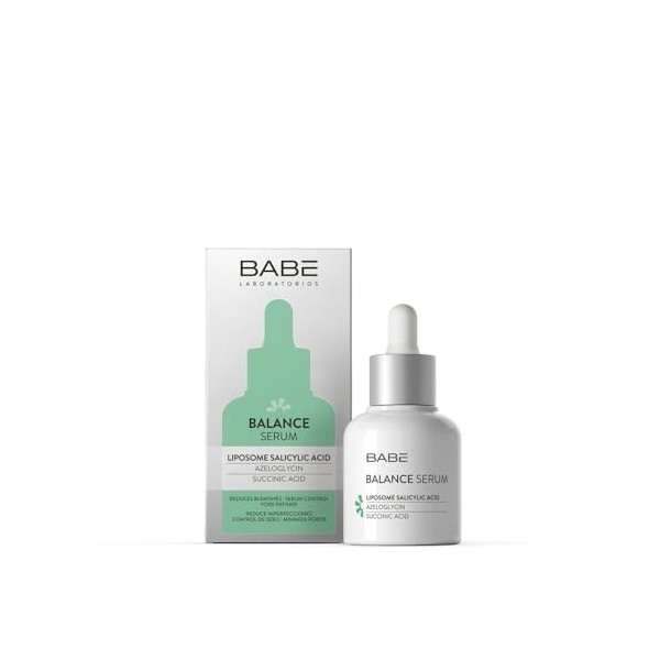 Laboratorios Babé Balance Sérum pour le visage pour adultes souffrant dacné, sébo excessif contrôle et minimise les pores, h