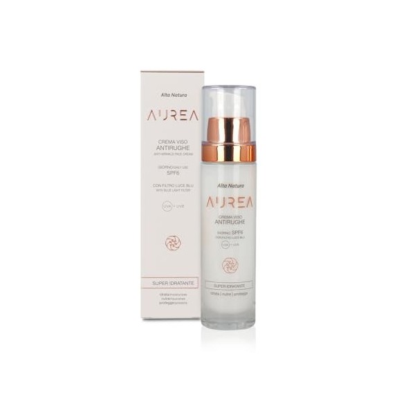 Alta Natura Aurea crème pour le visage Anti-rides Super Hydratant SPF6 50 ml