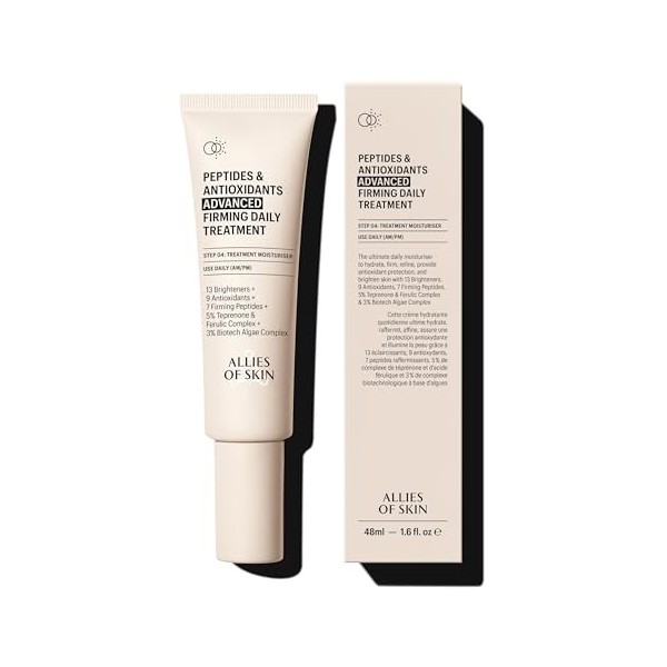Allies of Skin Peptides & Antioxidants Advanced Firming Daily Treatment with 13 Brighteners, 9 Antioxidants, 7 Firming Peptid...
