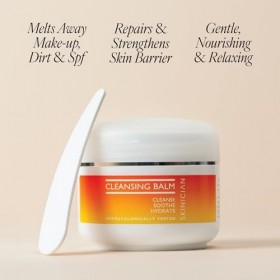 Skinician Baume nettoyant – Enrichi en huile davocat, huile de jojoba, huile damande et vitamine E – Élimine les impuretés 