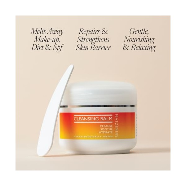 Skinician Baume nettoyant – Enrichi en huile davocat, huile de jojoba, huile damande et vitamine E – Élimine les impuretés 