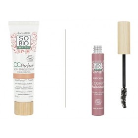 LÉA NATURE SO BiO étic | Routine Maquillage Visage – CC Crème Color Control Clair – 30 ml + Mascara Courbe Audacieuse Noir