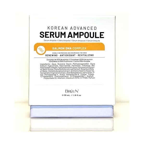 BRÜUN SD - Control Salmon DNA Ampoule - Micro Needling Korean Serum Booster for Face and Body to Use with and without Derma P