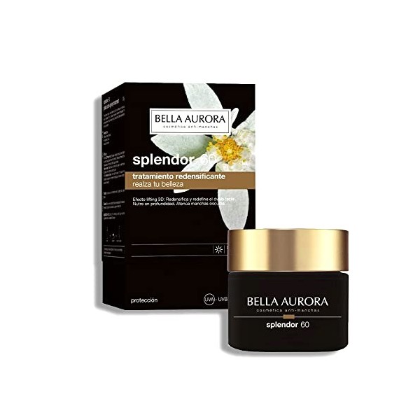 Bella Aurora Crema Facial de Día Anti-Edad 60+ Años SPF 20, 50 ml Anti-manchas, Anti-Arrugas y Despigmentante | Efecto Liftin