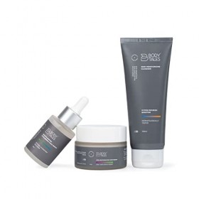 BODYTALES Hydrating & Glowing Skin Care Combo Skin Plumping Hyaluronic Face Serum 30ml, Skin Moisturizing Cleanser 100ml & S