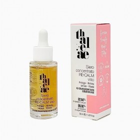 THALEAE, Re-Calm Concentrated Face Serum 30ml, composé de 95,96% dingrédients naturels, riche en acides hyaluroniques, protè