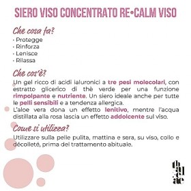 THALEAE, Re-Calm Concentrated Face Serum 30ml, composé de 95,96% dingrédients naturels, riche en acides hyaluroniques, protè