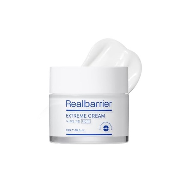 Real Barrier Extreme Cream Light Light Daily Soft Face Moisturizer Crème hydratante pour le visage avec acide hyaluronique et