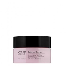 Korff Crème visage Intense Barrier - Crème hydratante apaisante contre les rougeurs pour les peaux sensibles - 50 ml