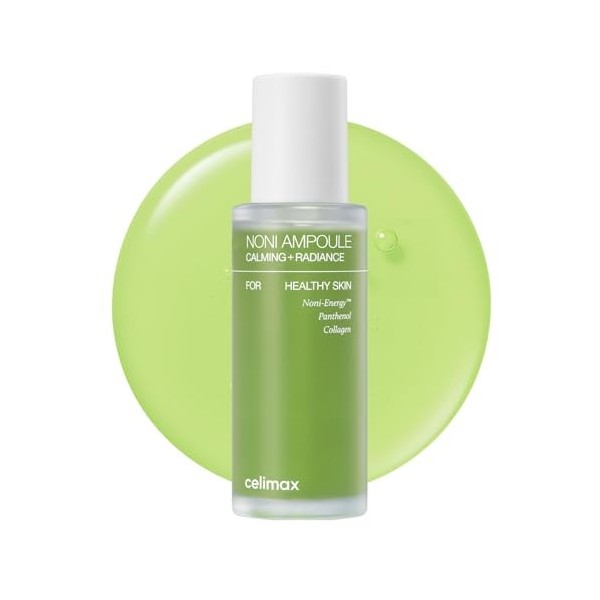 celimax Ampoule Énergisante Au Noni, Sérum Hydratant Et Apaisant À LExtrait De Noni Pour Les Rides Et Ridules, Ampoule Douce