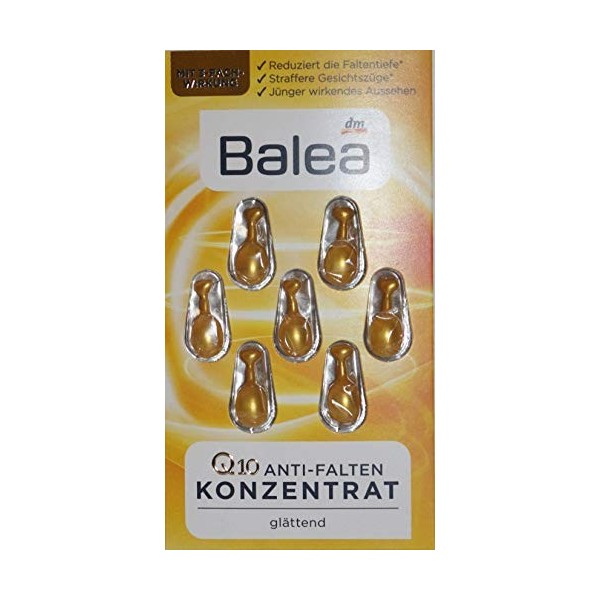 Balea Q10 Lot de 10 concentrés anti-rides