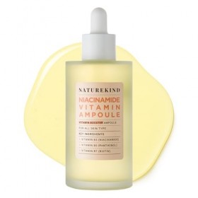 NATUREKIND Ampoule à la niacinamide et à la vitamine- Sérum concentré à 20 000 ppm de vitamine B3, panthénol, Hydratant, Tein