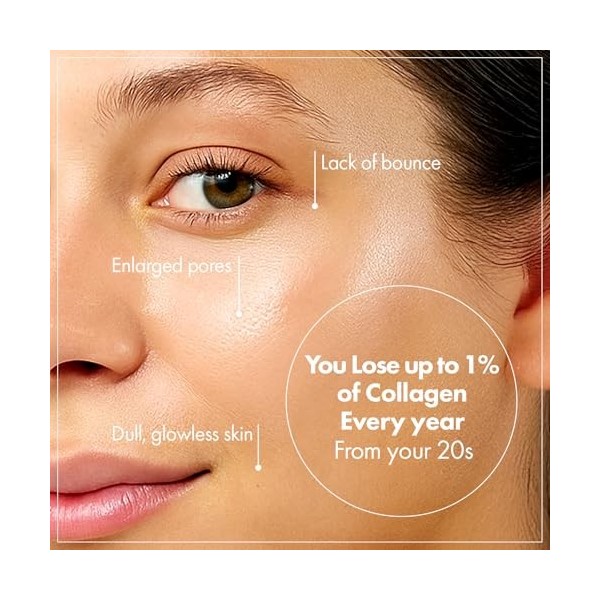 TOSOWOONG Crème Visage au Collagène Réel, Crème Hydratante et Raffermissante au Collagène et Acide Hyaluronique, Soin pour le