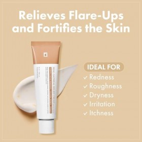 TOSOWOONG Crème apaisante à l’avoine véritable, Hydratant quotidien pour le visage, soin réparateur et nourrissant, Avoine co