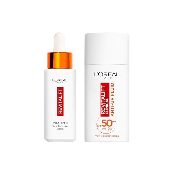 LOreal Paris Revitalift Clinical Bundle : Sérum à la vitamine C et UV